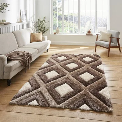 Knees Think Rugs Olympia GR224 Beige/Brown - 120 x 170 Rug
