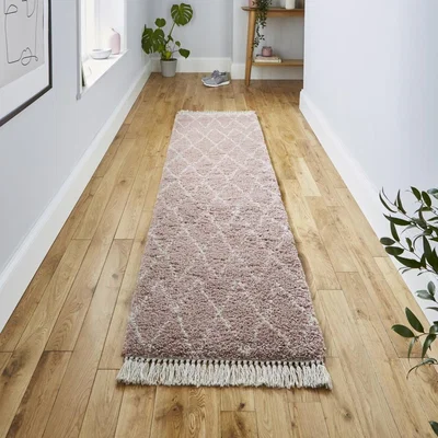 Knees Think Rugs Boho 8280 Rose  -  60cm x 230cm Rug