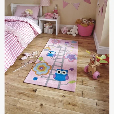 Knees Think Rugs Hong Kong 5648 Pink  -  70cm x 140cm Rug