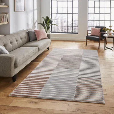 Knees Think Rugs Apollo 2681 Grey/Rose - 120 x 170 Rug