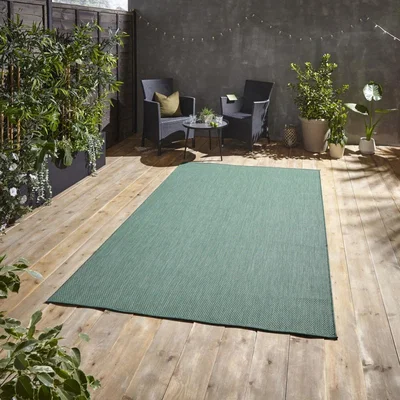 Knees Think Rugs POP! Outdoors Dark Green  -  120cm x 170cm Rug