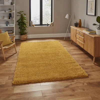 Knees Think Rugs Sierra 9000 Yellow - 070 x 140 Half Moon Rug
