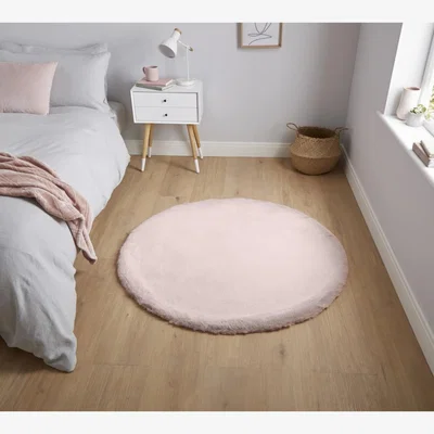 Knees Think Rugs Teddy Rose Circle - 120 x 120 Rug