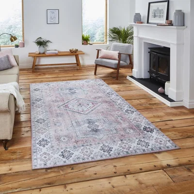 Knees Think Rugs Topaz G4705 Rose  -  120cm x 170cm Rug