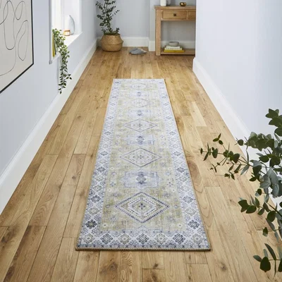 Knees Think Rugs Topaz G4705 Gold  -  60cm x 225cm Rug
