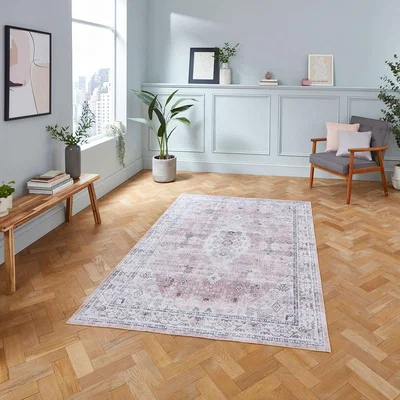 Knees Think Rugs Tabriz H1156 Rose  -  120cm x 170cm Rug