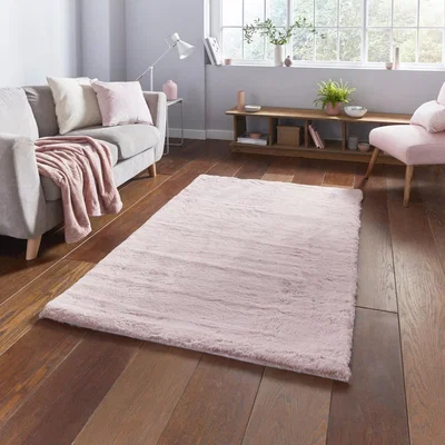 Knees Think Rugs Teddy Rose  -  80cm x 150cm Rug