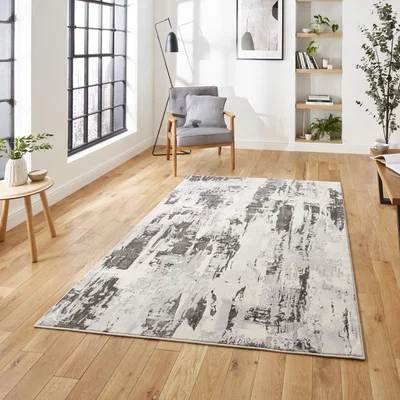 Knees Think Rugs Apollo GR579 Grey/Ivory - 120 x 170 Rug
