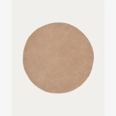 Kave Home Daianna round rug, 100% beige cotton, Ø 120 cm