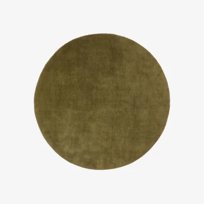 Kave Home Empuries green round rug Ø200cm