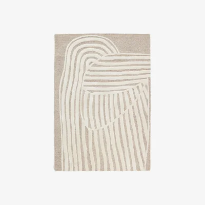 Kave Home Colire beige wool and viscose rug 200 x 300 cm