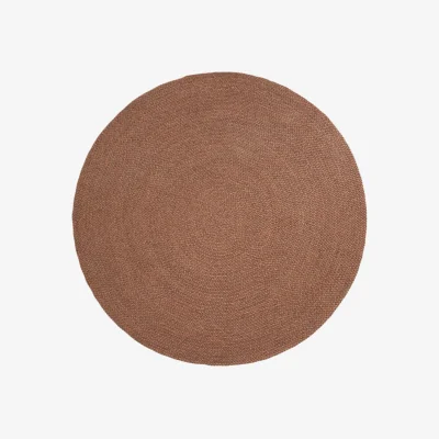 Kave Home Rug Despas in synthetic fibers terracotta Ø200 cm