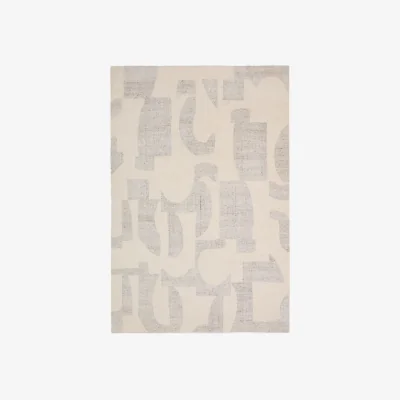 Kave Home Norela grey jacquard wool blend rug 300 x 200cm