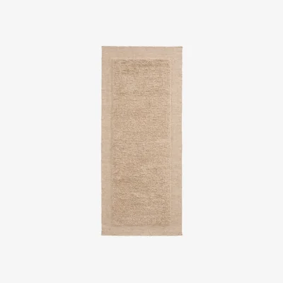 Kave Home Marely beige wool runner rug 200 x 80cm