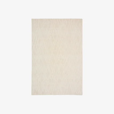Kave Home Selira beige wool rug with embroidered effect 300 x 200cm