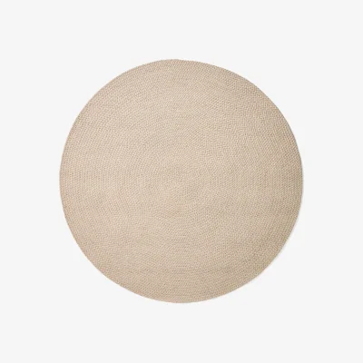Kave Home Despas ecru synthetic fibre rug Ø150cm