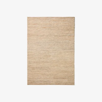 Kave Home Derule beige jute and wool rug 230 x 160cm