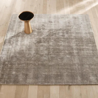 La Redoute Terral Square Wool & Lyocell Rug