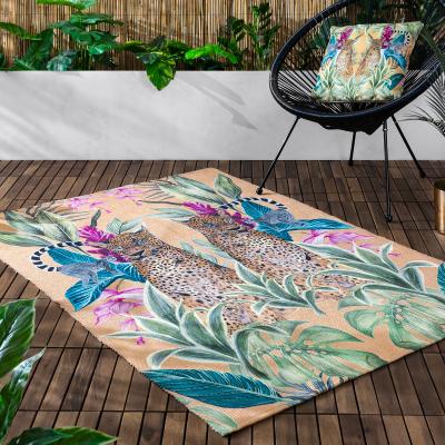 La Redoute Kali Leopards Digitally Printed Indoor/Outdoor Rug