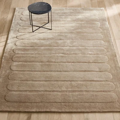 La Redoute Calad Graphic Textured Lyocell Rug
