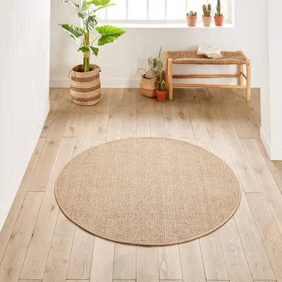 La Redoute Essen Indoor / Outdoor Round Jute-Effect Rug