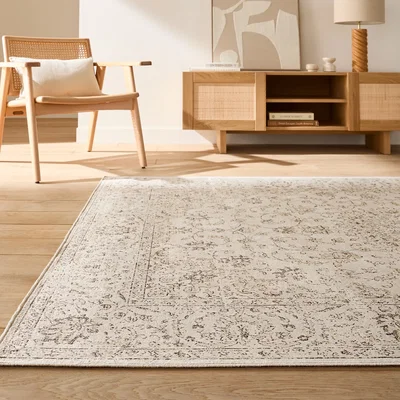 La Redoute Diona Printed Used Effect Vintage Rug