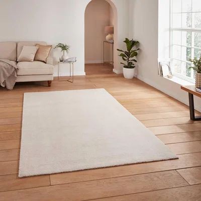 La Redoute Soft Shaggy Washable Plain Rug