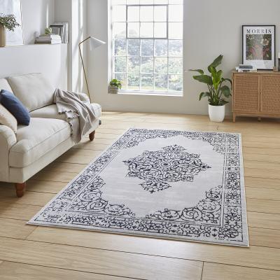 La Redoute Metallic Traditional Faded Rug