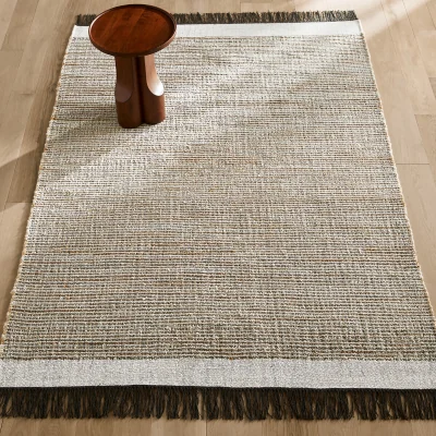 La Redoute Siptah Flat Woven Jute, Wool and Cotton Rug