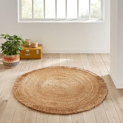 La Redoute Aftas Fringed Round Jute Rug