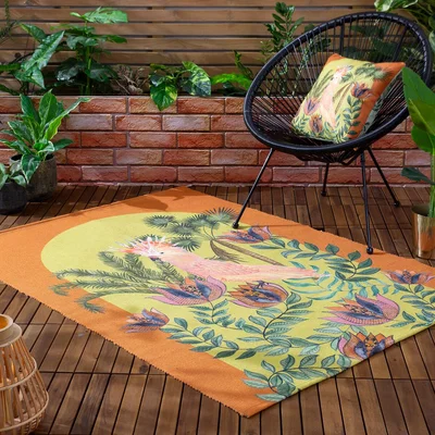 La Redoute Cockatoo Digitally Printed Indoor/Outdoor Rug
