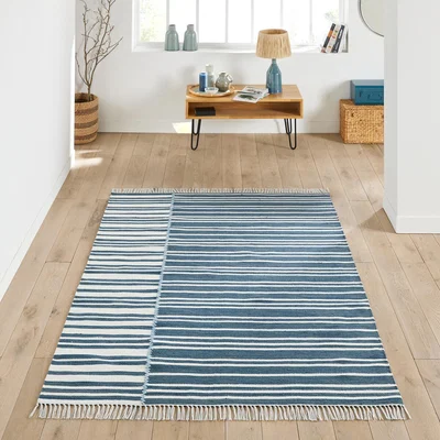 La Redoute Rayuti Striped Recycled Polyester Indoor / Outdoor Rug