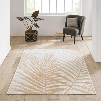 La Redoute Palmi Palm Print Indoor / Outdoor Rug