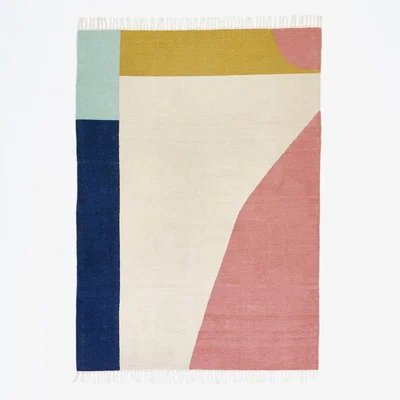 La Redoute Ankara Flat Weave Kilim Rug in Wool Mix