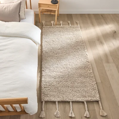 La Redoute Neroli Knotted Wool Bedside Rug
