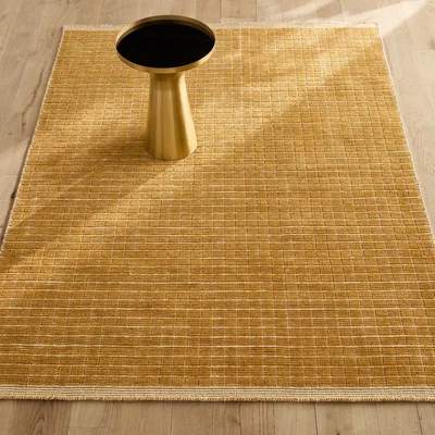 La Redoute Ubin Hand-Knotted Rug in Wool/Cotton