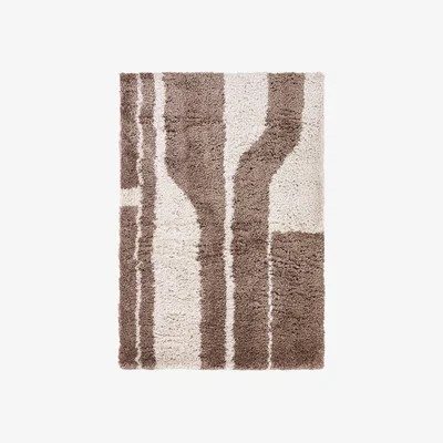 La Redoute Belsa Abstrct Print Long Pile Rug