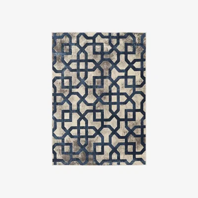 La Redoute Faded Trellis Pattern Rug