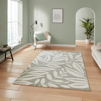 La Redoute Catherine Lansfield Sorral Leaves Botanical Rug