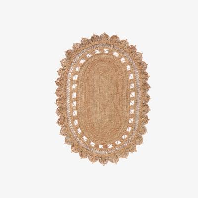 La Redoute Rozza Patterned Oval Jute Rug