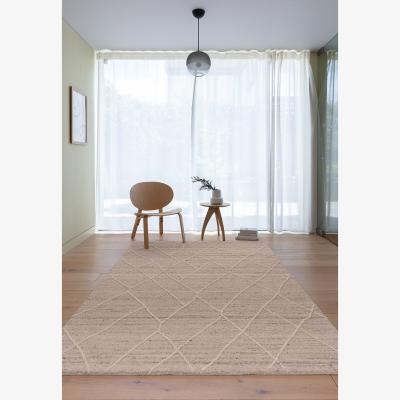 La Redoute Contemporary Boho Natural Rug in 100% Wool