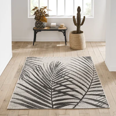 La Redoute Palmi Palm Print Indoor / Outdoor Rug