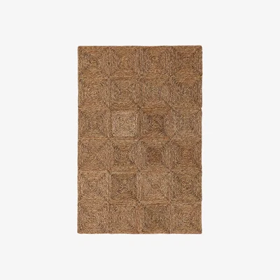 La Redoute Dimao Foldable Rectangular Rug in Straw