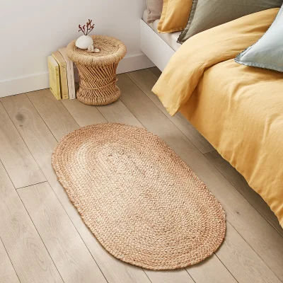 La Redoute Aftas Oval Jute Bedside Rug