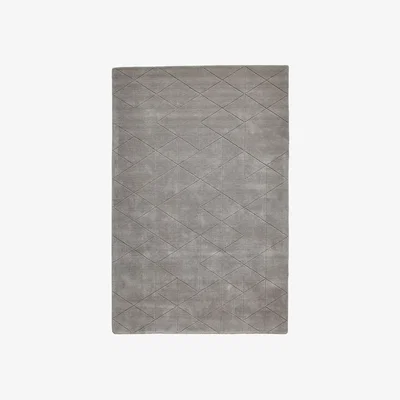La Redoute Subtle Triangle Tiled Geometric Patterned Rug in 100% Wool