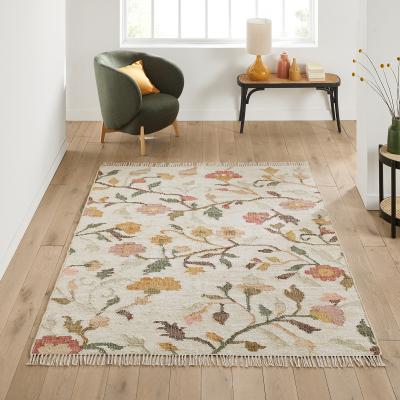 La Redoute Flotissy Embroidered Kilim Jute Rug
