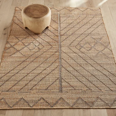 La Redoute Navala Textured Hand Woven Jute Rug
