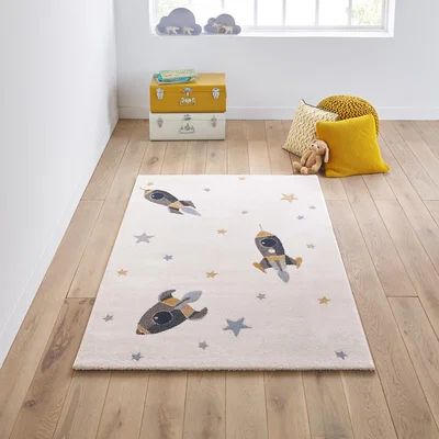 La Redoute Kapao Rocket Ship Kids Rug