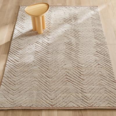 La Redoute Nykare Hand-Knotted Herringbone Wool Rug