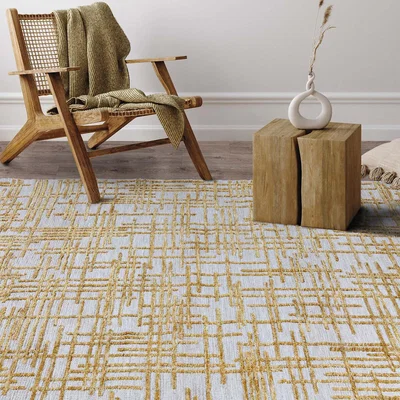 La Redoute Blueprint Pattern Abstract Rug